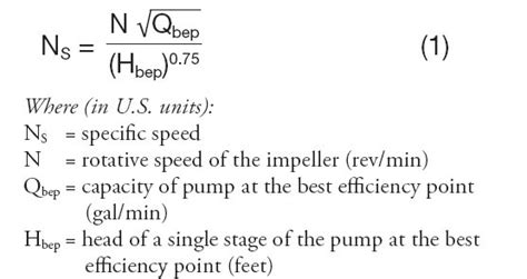 dimensionless specific speed of centrifugal pump|how to calculate pump speed.